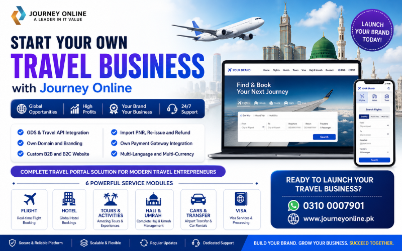 Start Your Own Travel Business With Journey Online